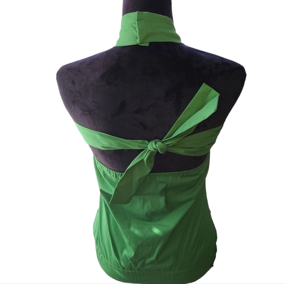 Robert Rodriguez Women Green Sleeveless Halter Top Sz XS EUC - Picture 3 of 12